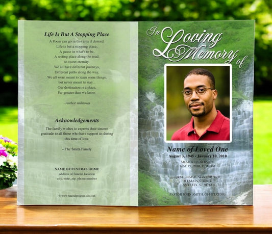 Majestic Funeral Program Template