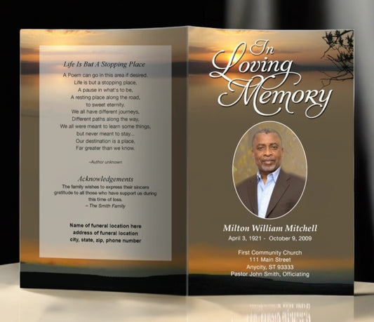 Kenya Funeral Program Template