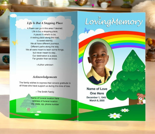 Delight Funeral Program Template