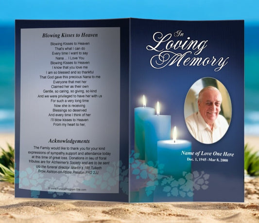 Enlighten Funeral Program Template