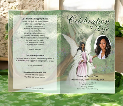 Faith Funeral Program Template