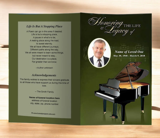 Grande Funeral Program Template