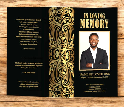 Prosper Funeral Program Template