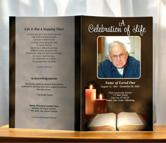 Bible Funeral Program Template