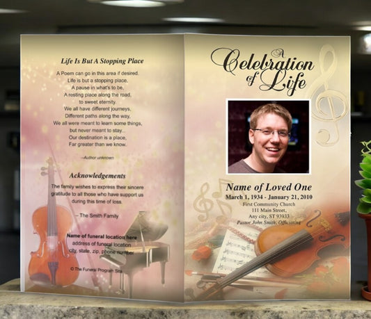 Harmony Funeral Program Template