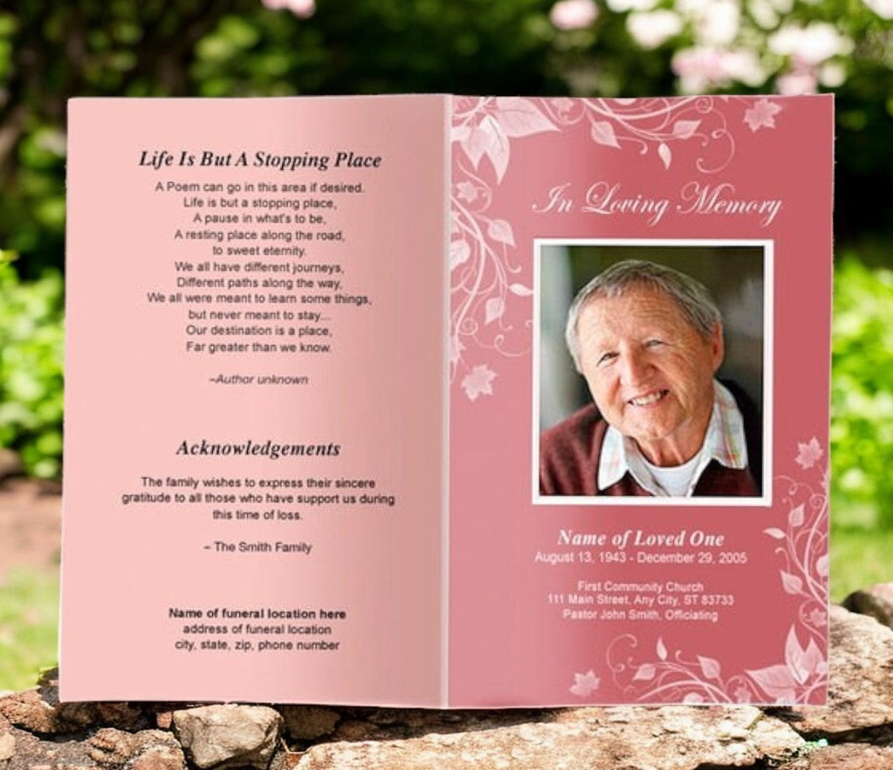 Simplier Funeral Program Template