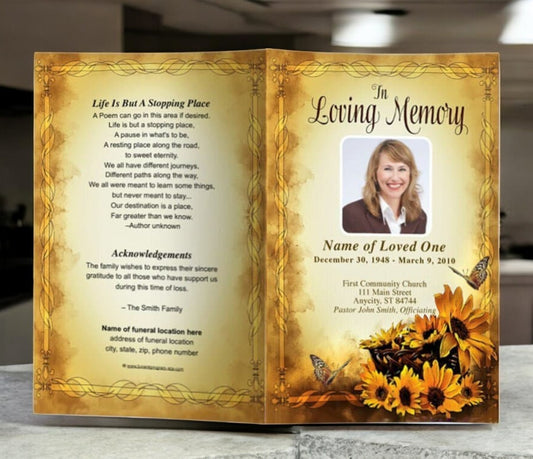 Genesis Funeral Program Template