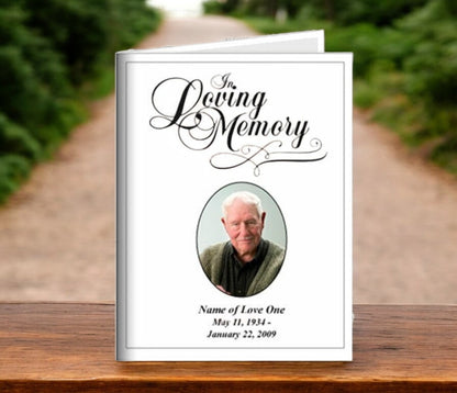 Loving Small Memorial Card Template