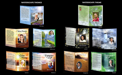 Business 60 BiFold Funeral Programs Package.