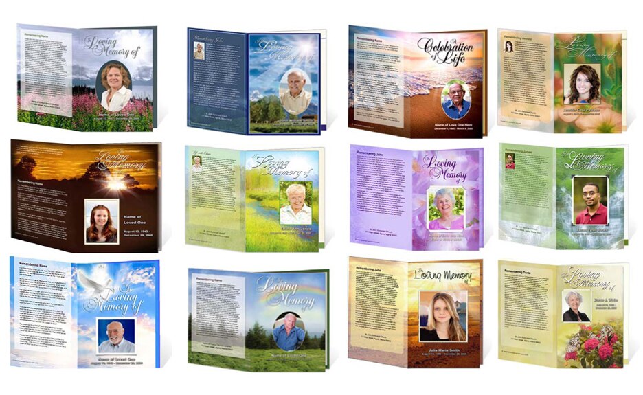 Essentials Funeral Program Software Package.