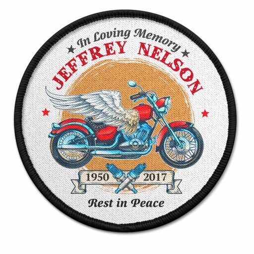 Motorcycle Rider In Memory Of Patch.