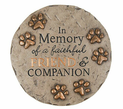 Personalized Faithful Friend Memorial Garden Stepping Stone