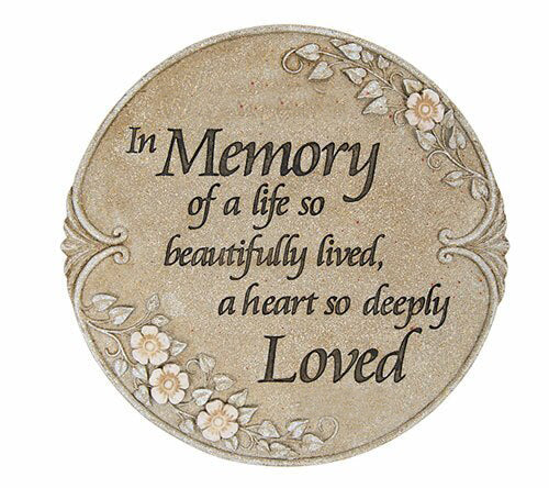 Personalized Beautiful Life Memorial Garden Stepping Stone