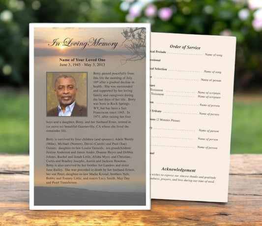 Kenya Funeral Flyer Template