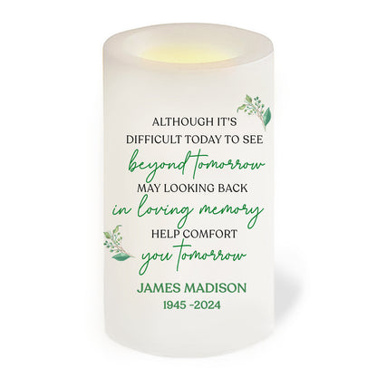 Comfort You Personalized Flameless LED Memorial Candle