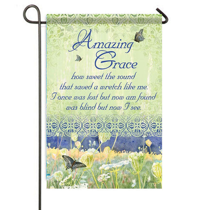 Amazing Grace Garden or Cemetery Flag