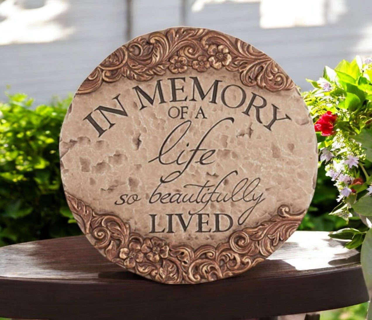 Personalized A Life Memorial Garden Stepping Stone