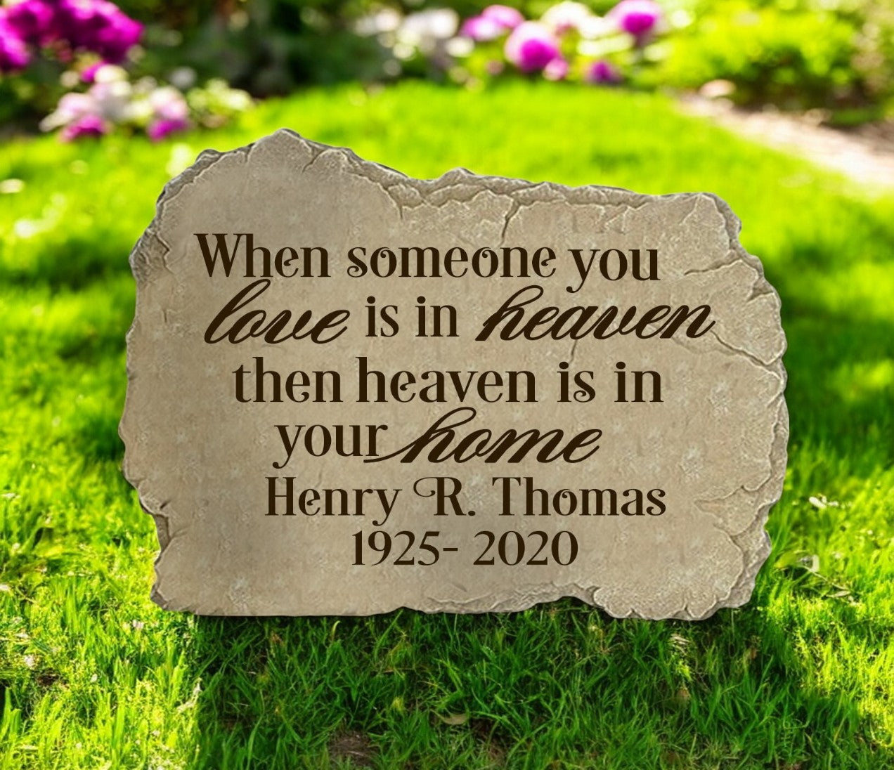 Personalized Someone You Love Memorial Garden Stepping Stone