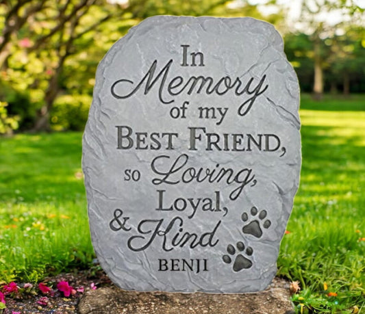 Personalized Best Friend Pet Memorial Stone