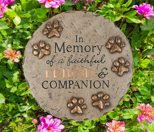 Personalized Faithful Friend Memorial Garden Stepping Stone