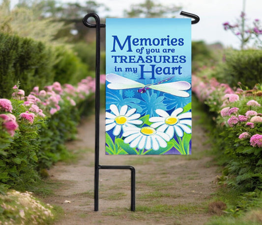 Memories of You Memorial Garden or Cemetery Flag