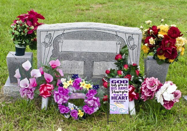 Personalized Photo Memorial Garden or Cemetery Flag - Funeral Program - Site Funeral Programs & Templates