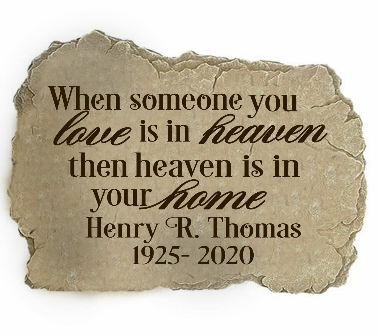 Personalized Someone You Love Memorial Garden Stepping Stone - Funeral Program - Site Funeral Programs & Templates