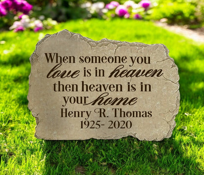 Personalized Someone You Love Memorial Garden Stepping Stone - Funeral Program - Site Funeral Programs & Templates