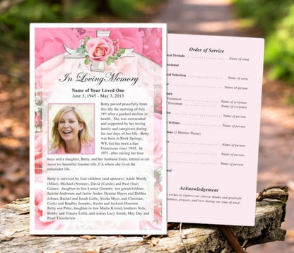 Precious Funeral Flyer Template