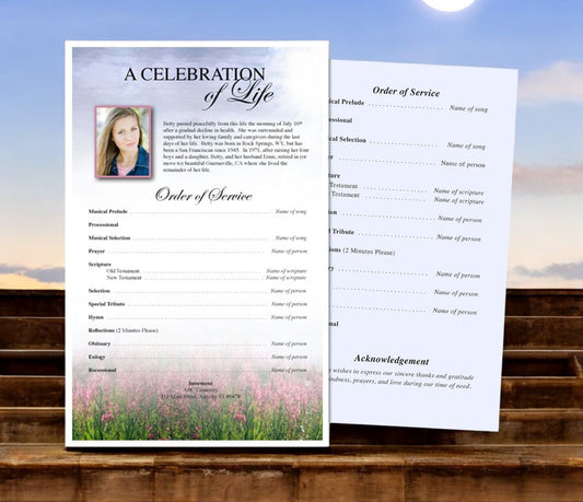 Seasons Funeral Flyer Template