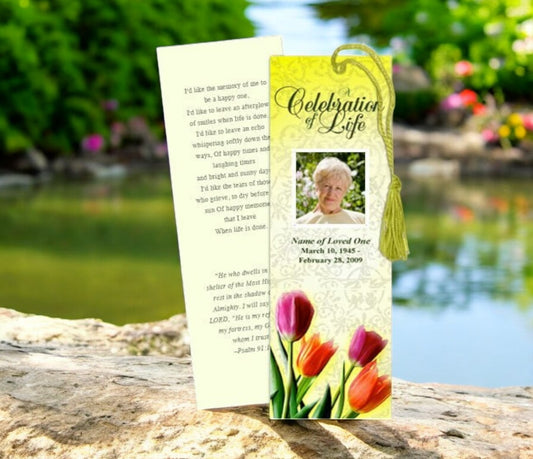 Sunny Memorial Bookmark Template