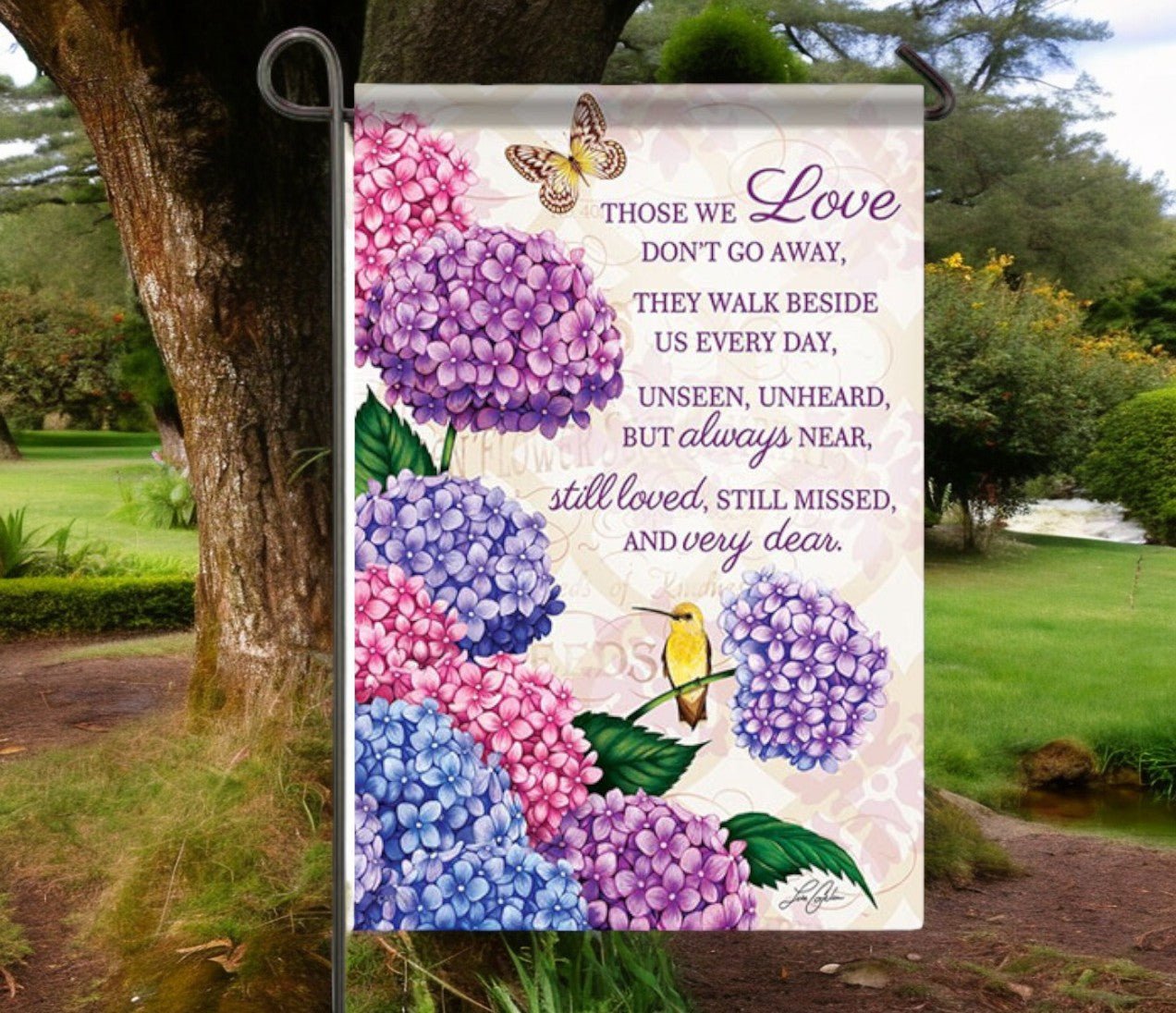 Those We Love Garden or Cemetery Flag - Funeral Program - Site Funeral Programs & Templates