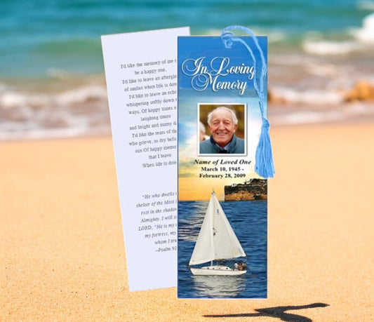 Voyage Memorial Bookmark Template