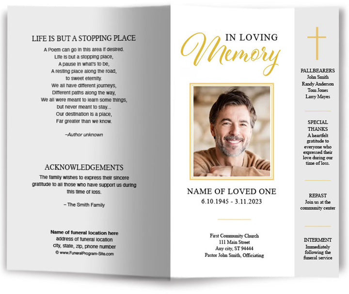 Funeral Pamphlets | Funeral Pamphlet Templates – Funeral Program-Site ...