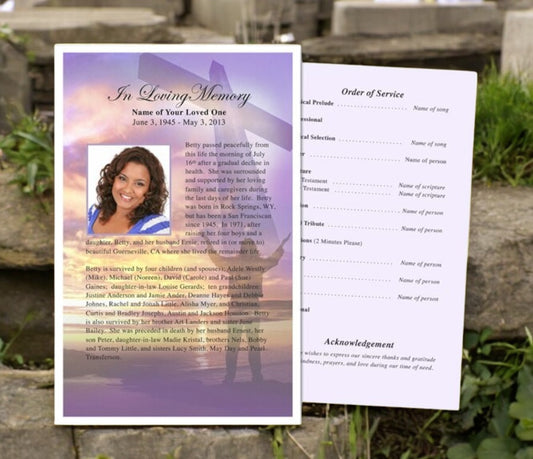 Worship Funeral Flyer Template