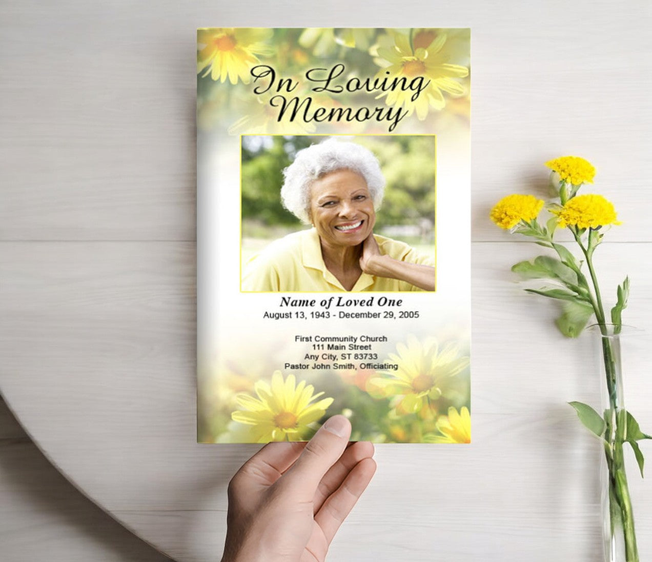 funeral pamphlet