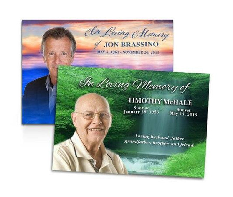 Custom Cover Funeral Announcement Template – Funeral Program-Site ...