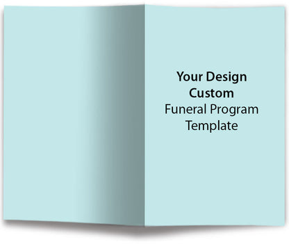 Custom Bifold Funeral Program Background Template