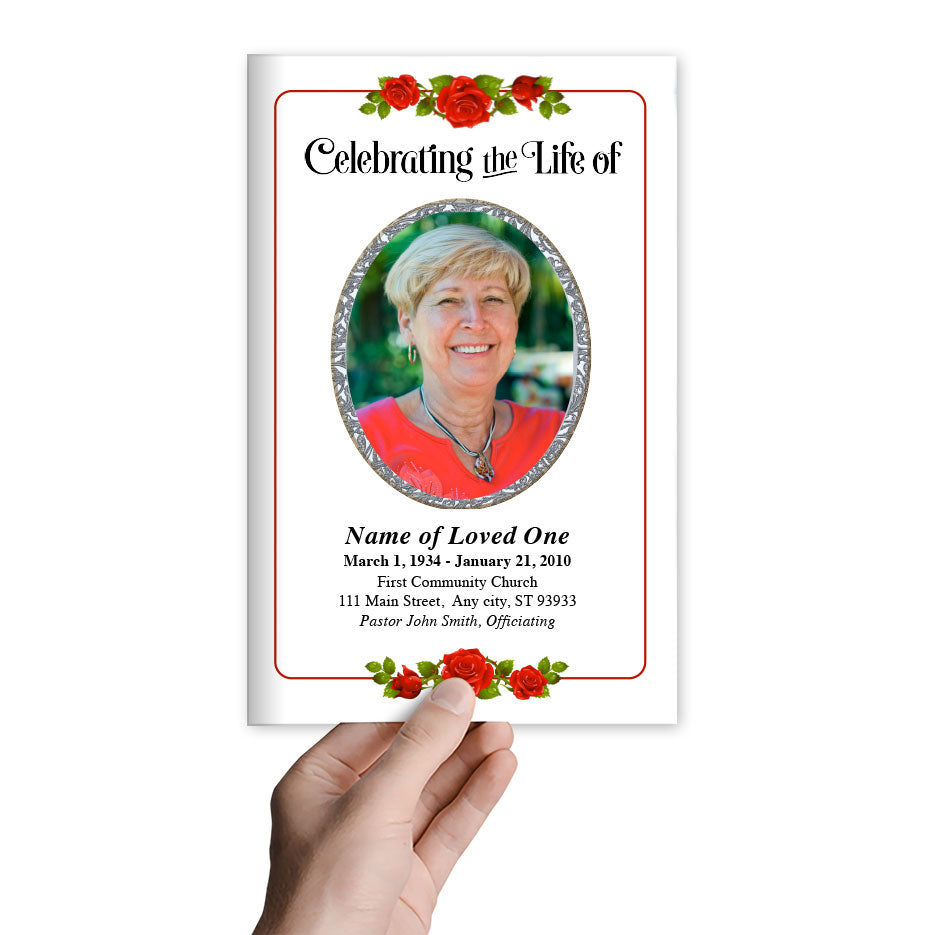 Desire Funeral Program Template.