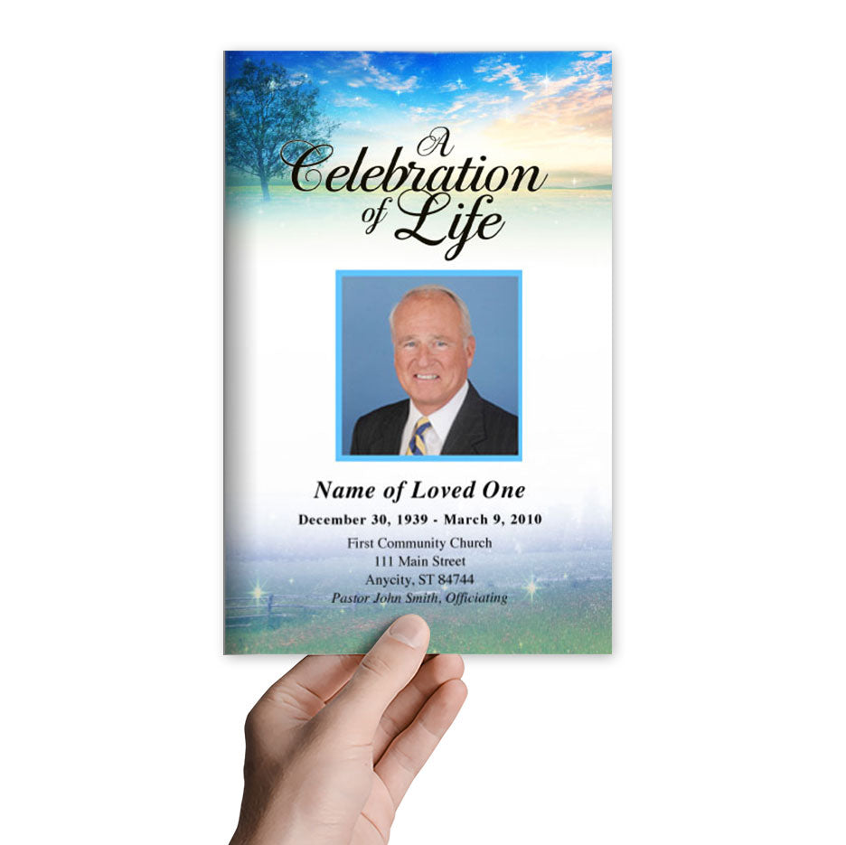 Destiny Funeral Program Template.