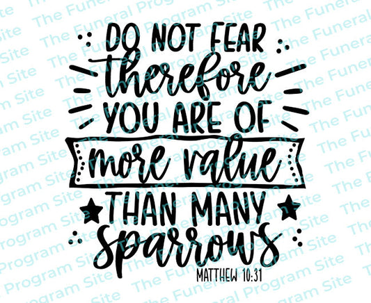 Do Not Fear Bible Verse Word Art.