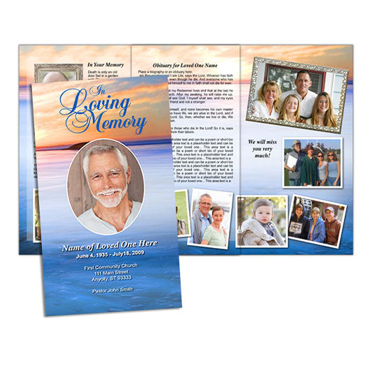 DIY Funeral Brochures - Funeral Brochure Templates – Funeral Program ...