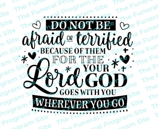 Goes With You Bible Verse Word Art.