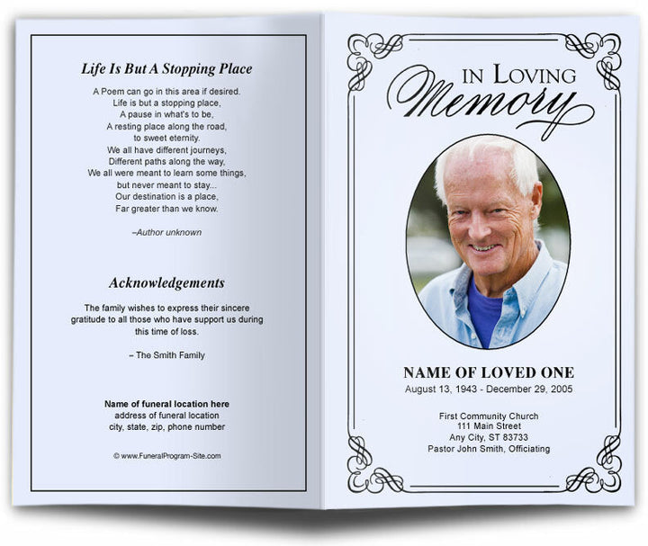 Funeral Program Site Templates & Memorials – Funeral Program-Site ...