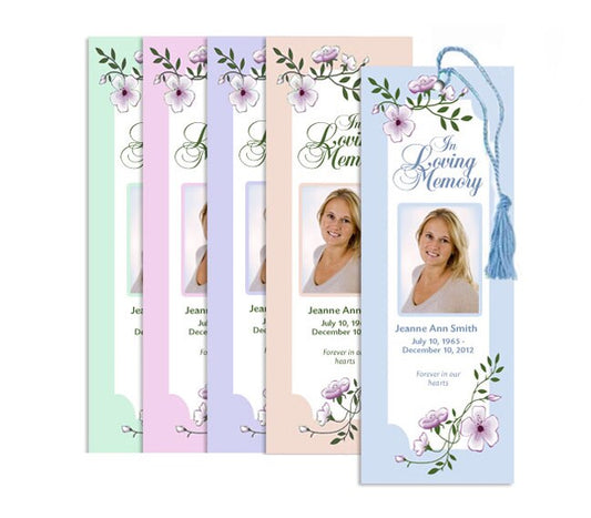 You Design Memorial Bookmark Printing Service (Pack of 50).