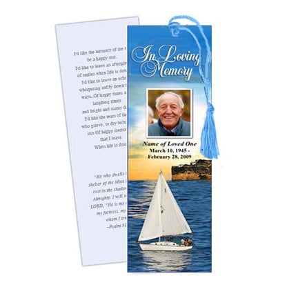 Voyage Memorial Bookmark Template.