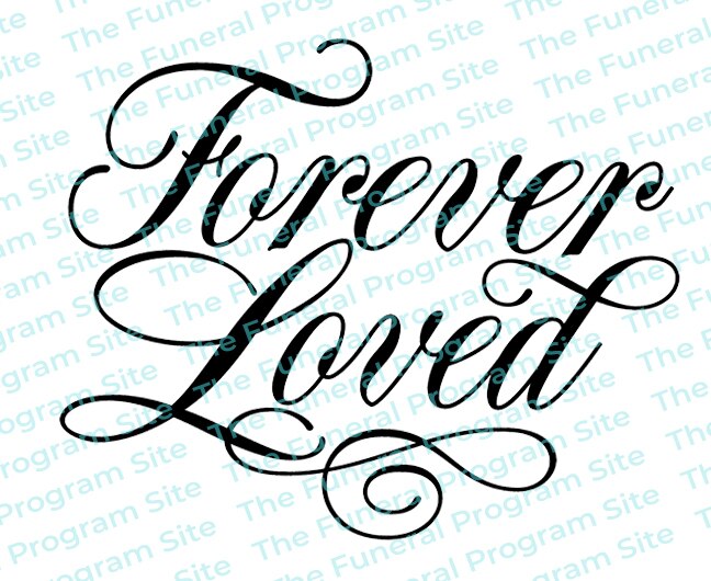 Forever Loved Funeral Program Titles Design – Funeral Program-Site ...