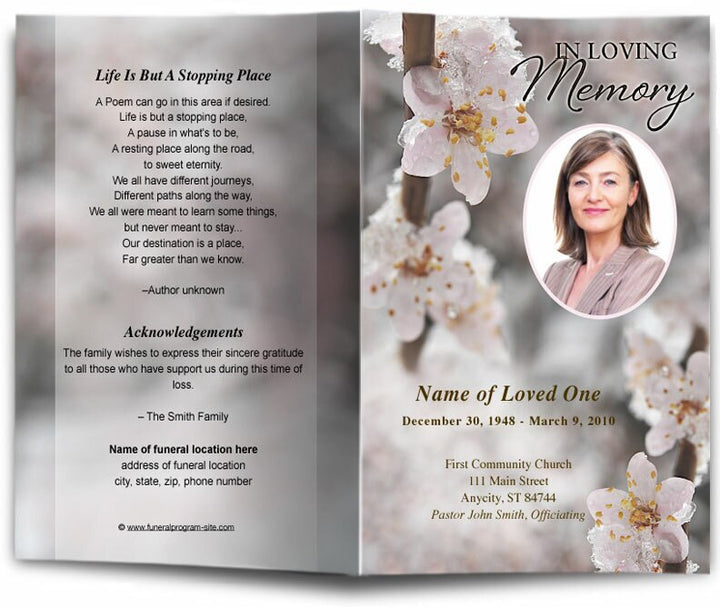 DIY Funeral Bulletins - Funeral Bulletin Templates – Funeral Program ...