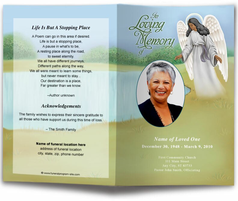 Eve Funeral Program Template | DIY Funeral Programs – Funeral Program ...