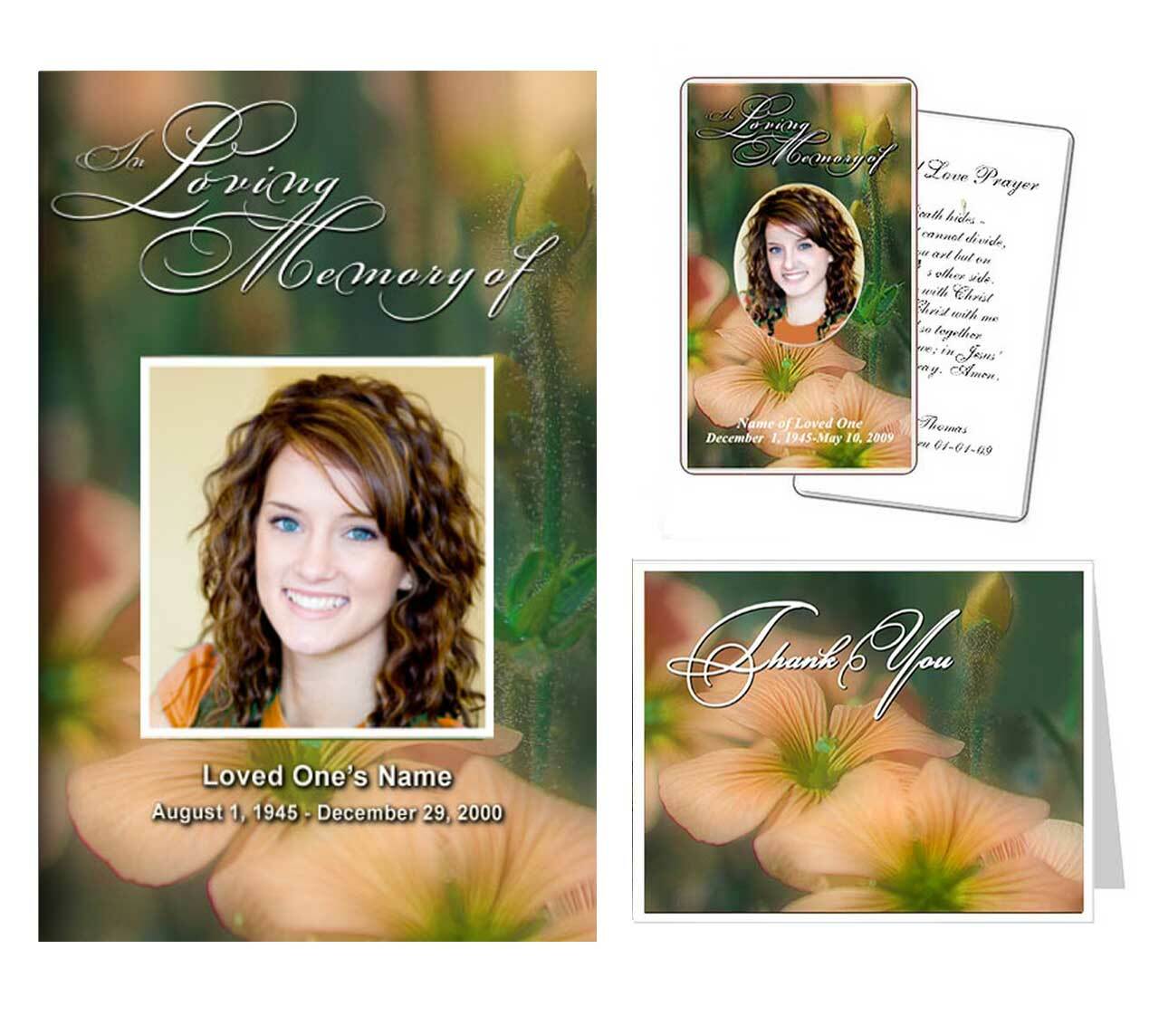 Funeral Templates Set - Floral.